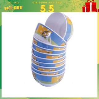 [Rẻ vô địch] 10 Chén cơm melamine - Chén cơm sang trọng - Tiện lợi - Phù hợp với mọi nhà