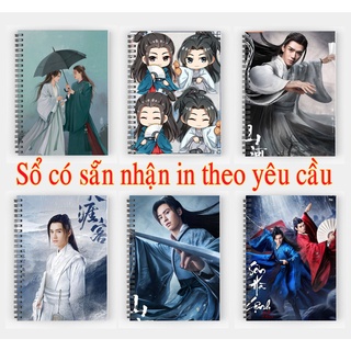 sổ tay Sơn Hà Lệnh Cung Tuấn Trương Triết Hạn gáy xoắn 200 trang
