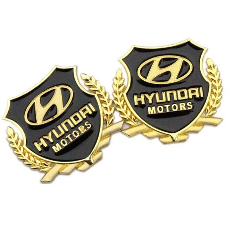 Bộ 02 Logo Bông lúa Hyundai