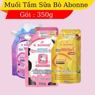 Muối Bò Tắm Tẩy Tế Bào Chết Body ABONNE Thái Lan Hương Sữa Tươi (350g)