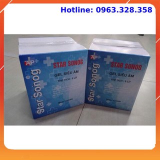 Gel siêu âm star sonog màu xanh,can 5l