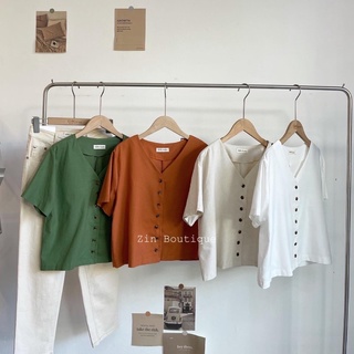 Áo linen tay lỡ