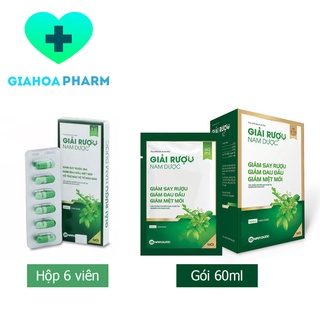 Giải rượu Nam Dược dạng viên uống / dạng nước (lỏng) dành cho người uống bia, rượu, người bị giảm chức năng gan