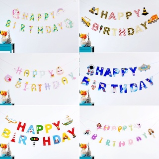 [Mã LIFEXANH03 giảm 10% đơn 500K] Dây Chữ Giấy HAPPY BIRTHDAY Nhiều Chủ Đề