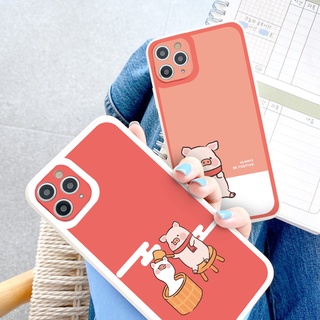 Ốp iphone hot trend  vuông cạnh ốp lưng iphone bé lợn xinh 6/6splus/7plus/8/8plus/xr/xs/12/13/pro/max/plus/promax tr1185
