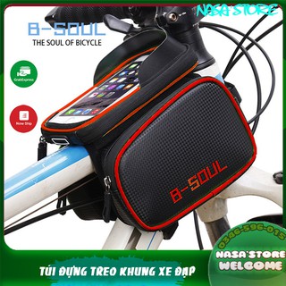 TÚI ĐỰNG TREO KHUNG XE ĐẠP B-SOUL CAO CẤP 3 NGĂN TIỆN LỢI