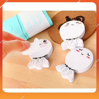 Giấy Note Búp Bê Cầu Mưa Nắng 6,5x4,8cm loại dày, sịn