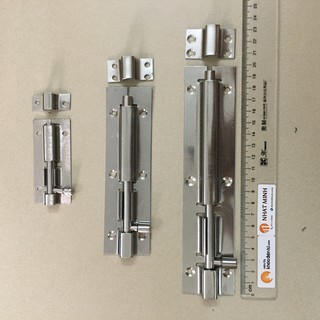 Chốt cửa inox dạng thẳng nhiều kích thước giá rẻ kèm ốc vít