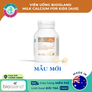 Viên Bổ sung Canxi sữa cho bé của Úc Bio Island Milk Calcium Kids 90 viên