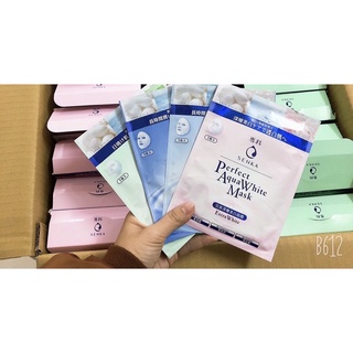Mặt Nạ Senka Perfect Aqua Bouncy Moist Cấp Ẩm Đàn Hồi và sáng mịn  đàn hồi SENKA Aqua B Bright Mask 25ml