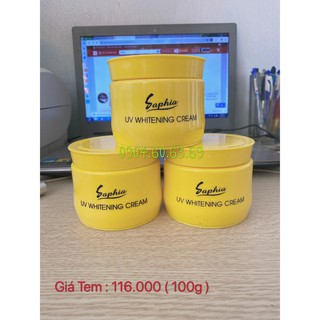 Kem Dưỡng Trắng Da Toàn Thân Saphia 100g BODY UV WHITENING CREAM