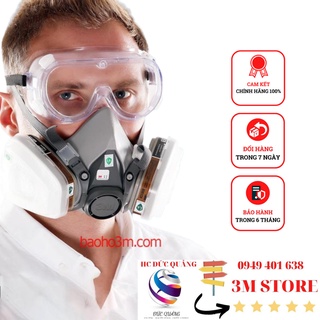 Mặt nạ phòng độc, chống độc 3m6200 + kính