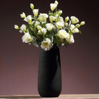 Hoa lụa cao cấp, cành 3 bông hoa như ý cát tường sang trọng trang trí phòng khách, decor quầy lễ tân
