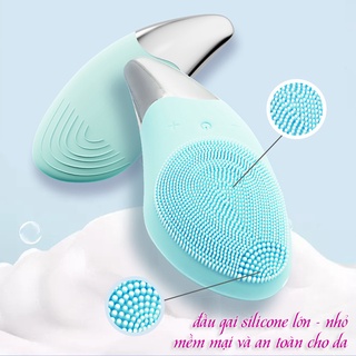 Máy rửa mặt massage làm sạch sâu hình quả xoài dễ thương