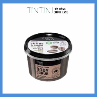 Tẩy Tế Bào Chết Toàn Thân Organic Shop Organic Coffee &amp; Sugar Body Scrub 250ml (Hương Cafe)