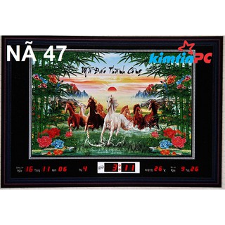 Lịch vạn niên - Tranh đèn – 48x68cm – mã 47