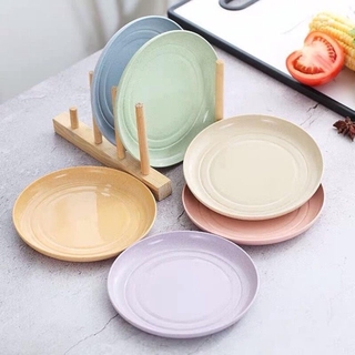 Bộ 4 chiếc đĩa đủ màu chất liệu từ thân cây lúa mạch an toàn cho sức khỏe, thân thiện môi trường