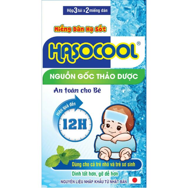 Miếng dán hạ sốt Hasocool