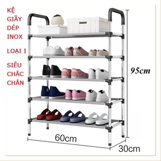 Kệ Để Giày Dép Inox 5 Tầng Hàn Quốc Cao Cấp Đa Năng