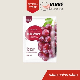 Mặt nạ giấy quả nho - Cung cấp vitamin nhóm B, C dưỡng da se khít lỗ chân lông cấp ẩm phục hồi da - vibesvietnam