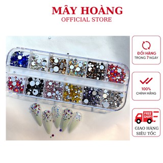 Đá khay chân keo mix màu mix size ( hàng chuẩn)