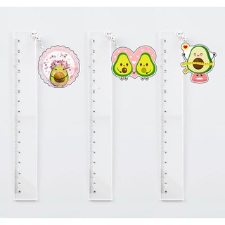 thước kẻ treo quả bơ TKT31 thước kẻ  cute avocado dễ thương hoạt hình thần tượng