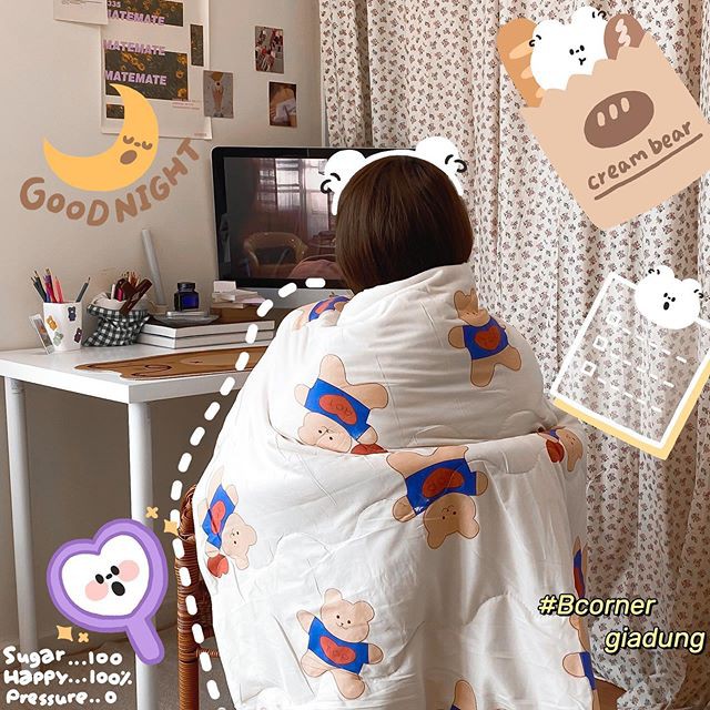 Chăn Mền Mỏng Đáng Yêu
