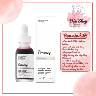 Tẩy tế bào chết hoá học The Ordinary AHA 30% + BHA 2% Peeling Solution