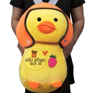 GẤU BÔNG VỊT ĐỘI NÓN BẢO HIỂM 40CM ĐÁNG YÊU SIÊU MỀM MỊN