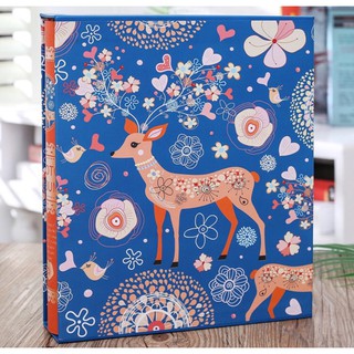Album ảnh 10x15 bỏ được 200 ảnh có hộp mẫu hươu xanh