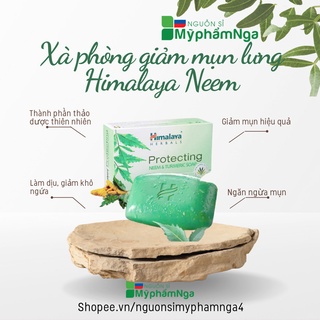 Xà phòng giảm mụn lưng Himalaya Neem và nghệ tây - Soap loại bỏ mụn lưng và cơ thể himalaya