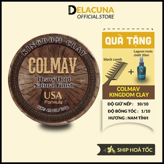 Sáp vuốt tóc nam Colmav Kingdom Clay Ver 2 giữ nếp siêu cao cấp Delacuna C01