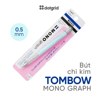Bút chì bấm MONO graph 05mm Pastel - màu Ice Blue - DPA-136A