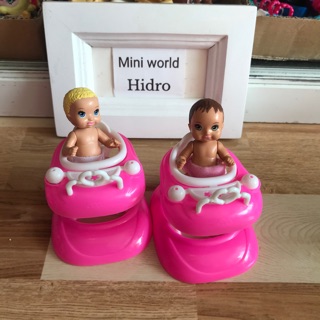 Xe tập đi (KHÔNG KÈM BÚP BÊ) dành cho búp bê sơ sinh, mini