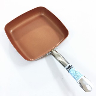 Chảo Vuông chống dính cao cấp SUPER CHEF Hợp kim tráng men đáy từ 20cm, 24cm (hàng chính hãng)