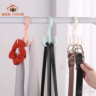 Móc Nhựa Treo Đồ 4 Chân Xoay 360 Độ