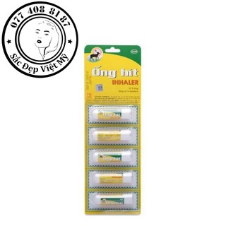 [Chính Hãng] Ống Hít Sổ Mũi Bạc Hà Giúp Thông Mũi Hết Nghẹt Mũi Viêm Xoang Inhaler