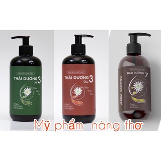 DẦU GỘI ĐƯỢC LIỆU THÁI DƯƠNG 3 và 7 THÁI DƯƠNG CHAI 480ml sao thái dương