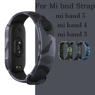 Dây Đeo Họa Tiết Rằn Ri Bằng silicone Cho Đồng Hồ Thông Minh xiaomi mi band 6 5 4 3 Miband 6 5 4 3
