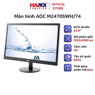 Màn hình AOC M2470SWH/74 (23.8 inch/FHD/VA/60Hz/5ms/250nits/HDMI+VGA)