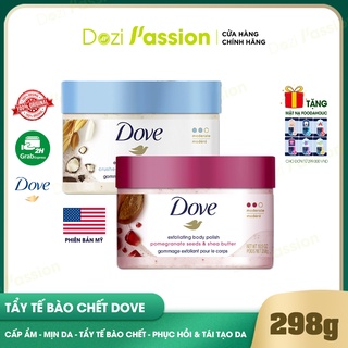 [BẢN MỸ] Tẩy Tế Bào Chết Dove Toàn Thân, Dưỡng Ẩm, Dưỡng Trắng, Làm Mịn Da - Dove Exfoliating Body Polish 298g