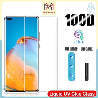 Kính cường lực Full màn Keo UV Huawei P30 Pro / P40 pro / Mate 20 pro / Mate 30 pro / Mate 40 / Mate 40 pro keo nước