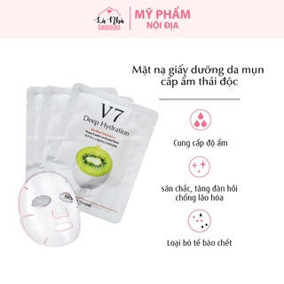 (Ưu Đãi) Mặt nạ dưỡng da mụn cấp ẩm thải độc V7 Toning Youth Mask Bioaqua ❤️FREESHIP❤️, Mặt nạ giấy nội địa TRUNG