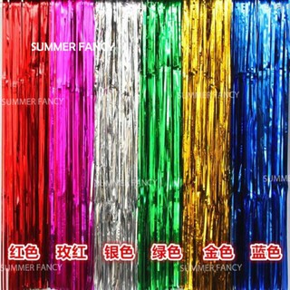 10 rèm kim tuyên 1 x 2m trang trí sinh nhật tiệc - Tinsel curtains party