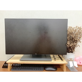 Kệ gỗ để màn hình máy tính - laptop đa năng, kiểu dáng sang trọng, tiện dụng cho bàn làm việc - Decor Fancy