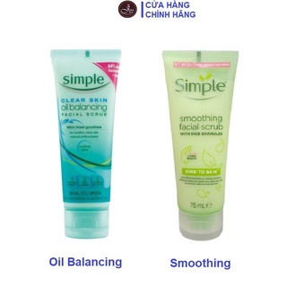 Tẩy Da Chết Simple Facial Scrub 75ml