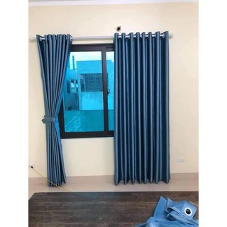 [Xanh dương dịu mát] Rèm cửa sổ chống nắng Loại 1, vải treo tường trang trí decor phòng ngủ