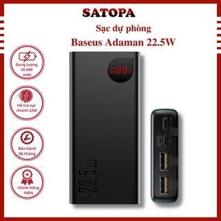 Sạc dự phòng chính hãng 20000mAh BASEUS 22.5W pin dự phòng Quick Charger 3.0 màn hình kỹ thuật số - SATOPA OFFICIAL