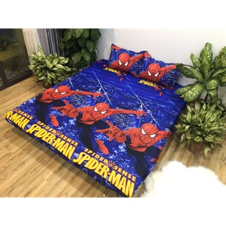 Bộ Ga Gối 3 Món Cottong Poly - Người Nhện