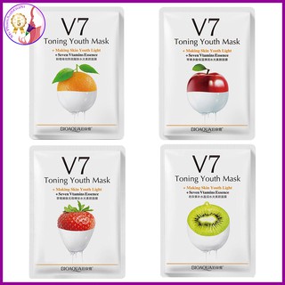 Mặt nạ dưỡng da trái cây bioaqua v7 tonight youth mask